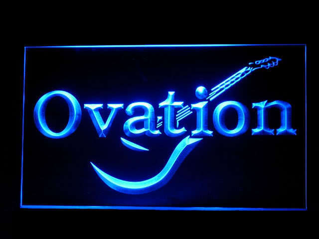 Ovation Guitar Display Led Light Sign